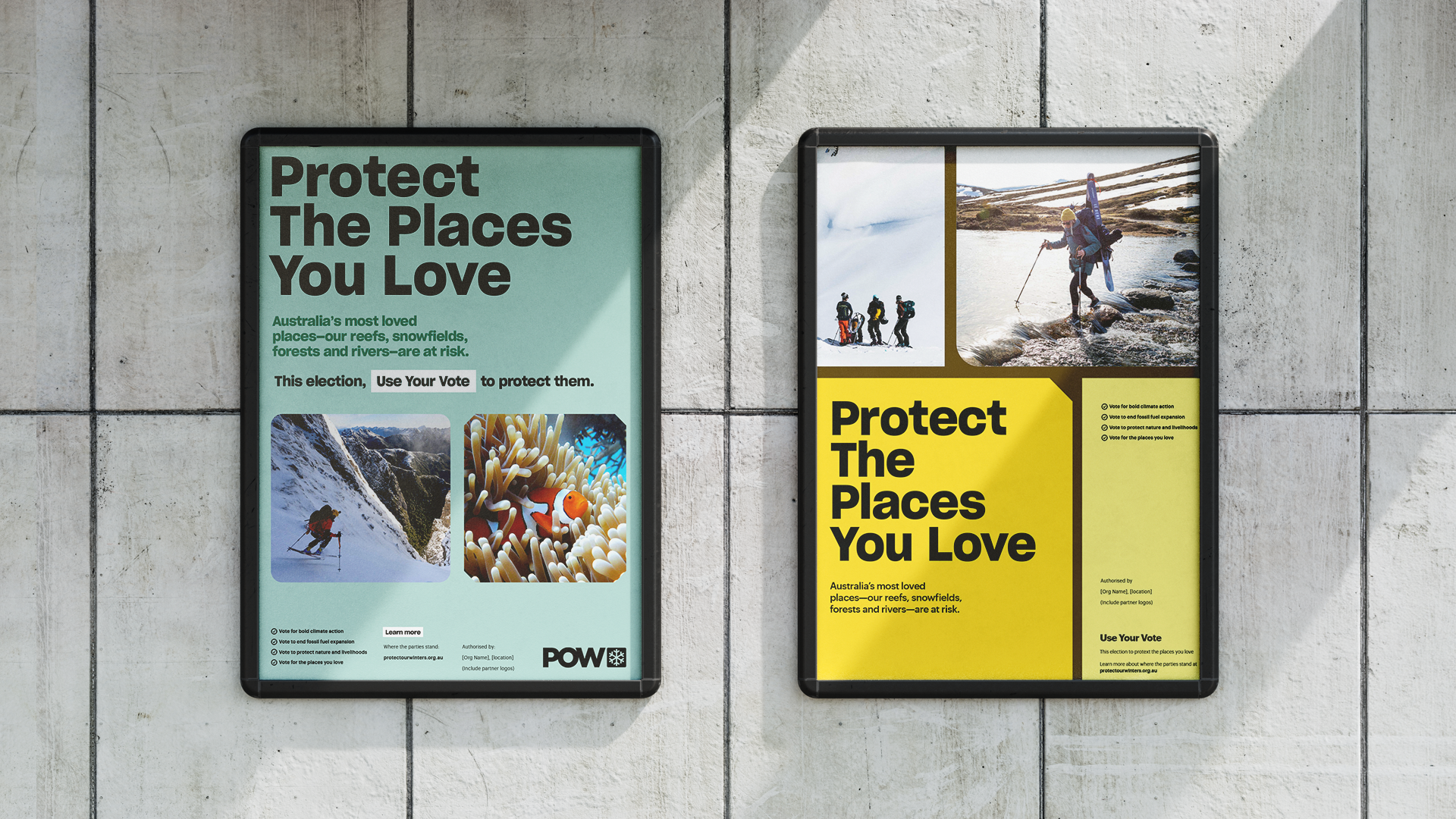 Protect Our Winters - campaign posters